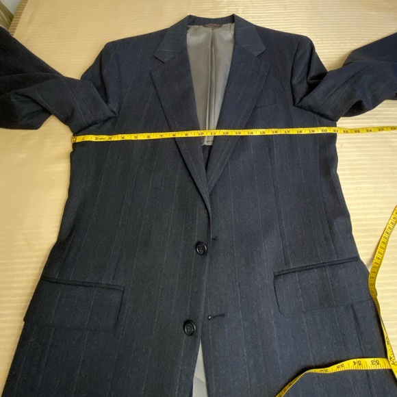 Wool men suit dark grey 40L - Picture 11 of 16
